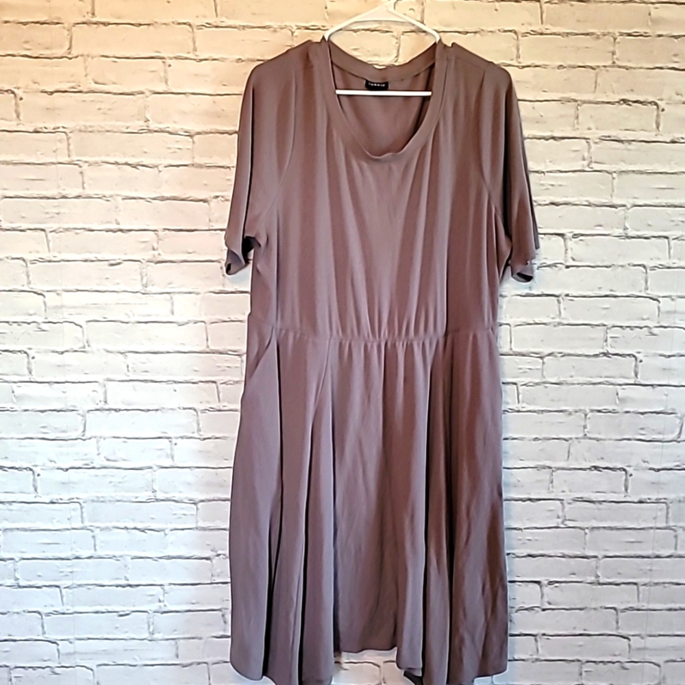 Torrid Gray Short Sleeve Dress Size 3x